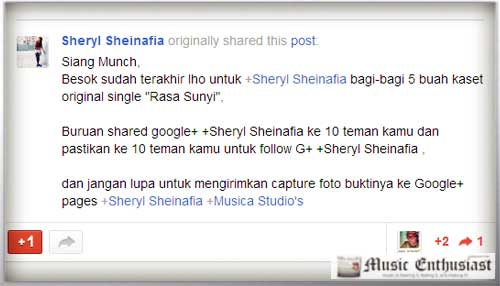 sheryl sheinafia kaset